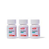 Rugby Laboratories Meclizina 12.5 mg caplets, empaque, ideal para viajes y uso diario