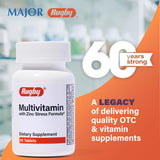 Rugby Laboratories Multivitaminas con Zinc, botella de tabletas para consumo diario
