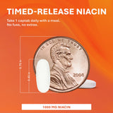 RUGBY LABORATORIES Niacina 1000 mg captabs, mejora circulación de forma gradual.