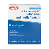 Parche Rugby Laboratories lidocaina 4% para alivio localizado del dolor