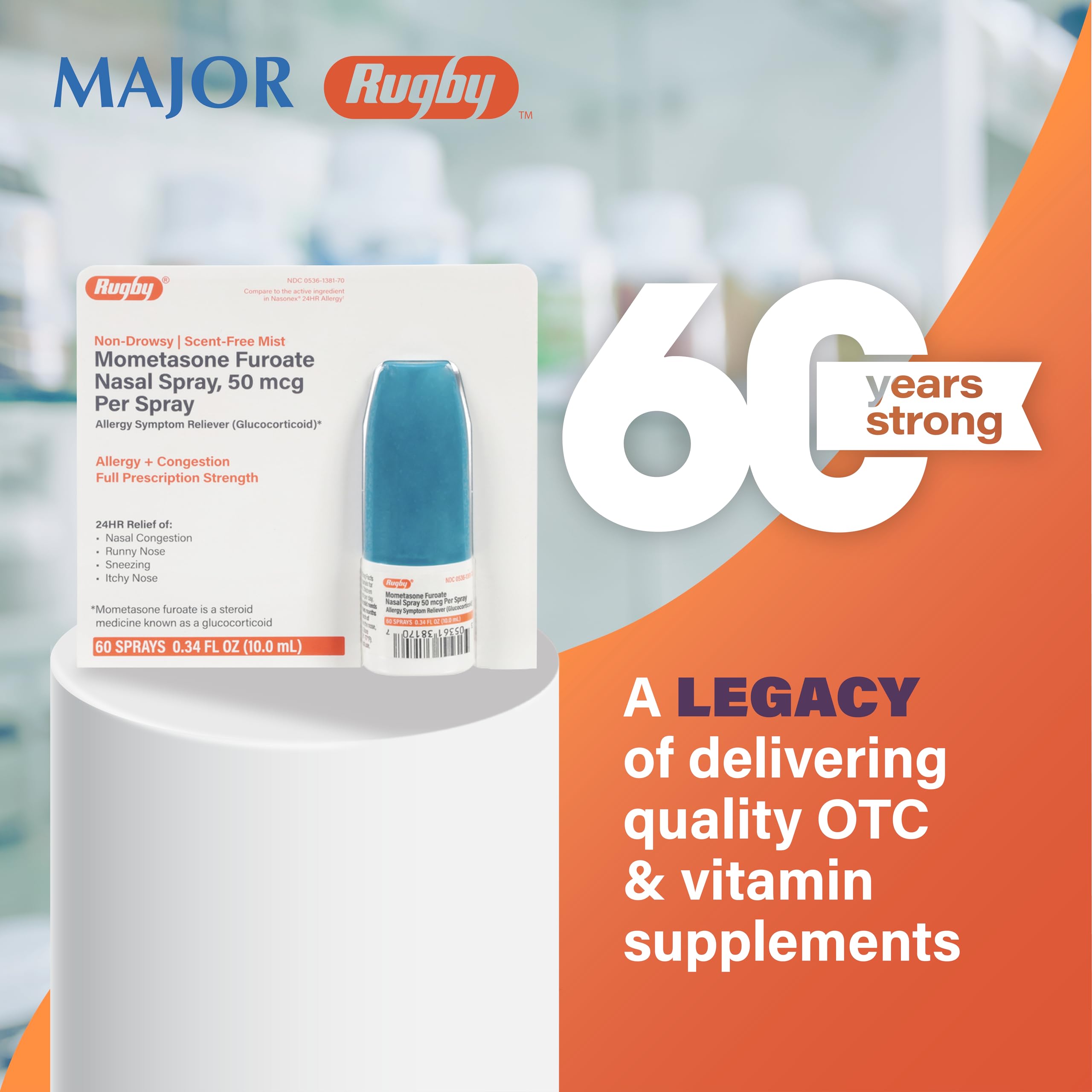 Rugby Laboratories spray nasal sin aroma para uso diario