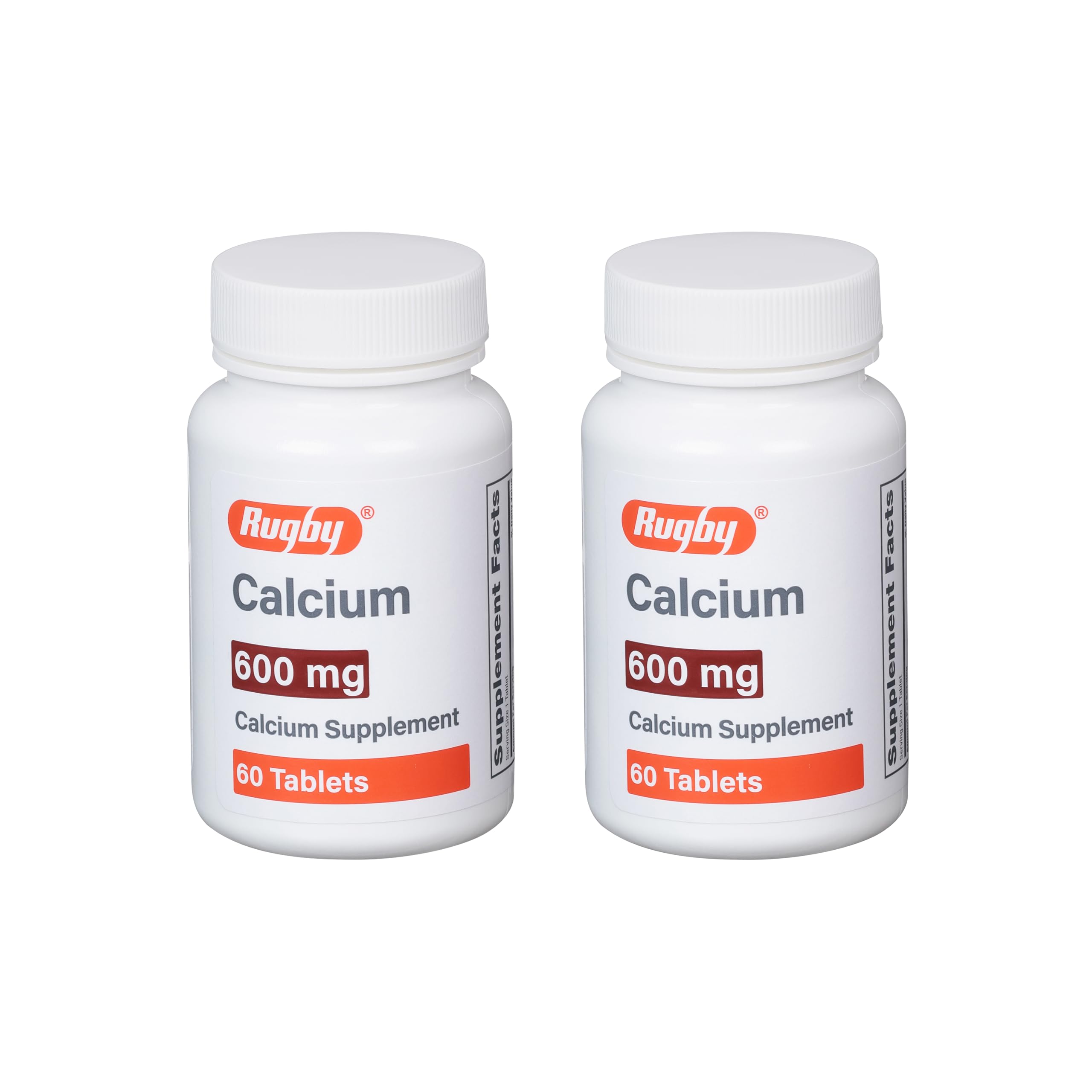 Rugby Laboratories tabletas calcio 600 mg, apoyo diario para huesos