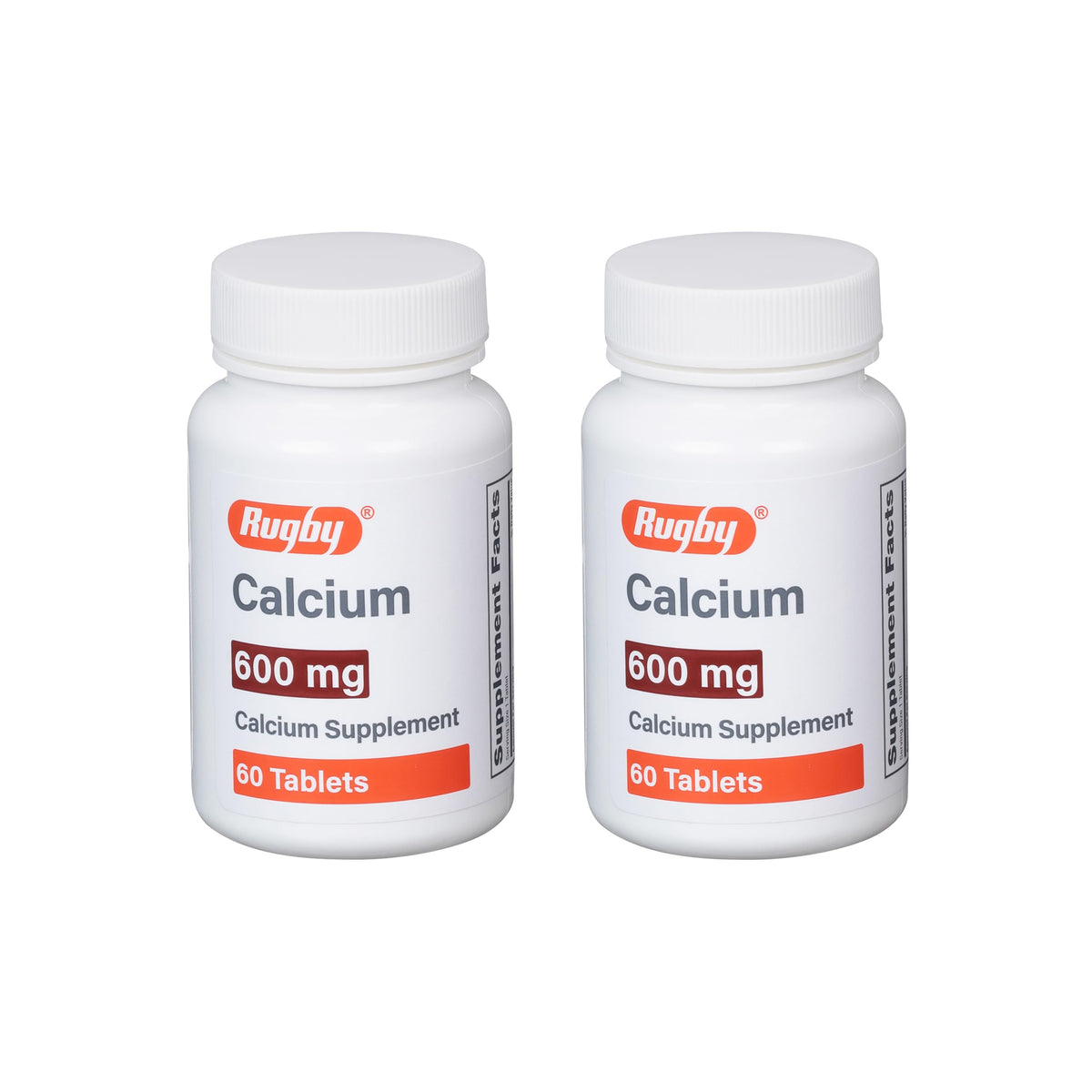 Rugby Laboratories tabletas calcio 600 mg, apoyo diario para huesos