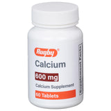 Rugby Laboratories tabletas calcio 600 mg en empaque frontal para uso diario