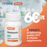 Rugby Laboratorios Melatonina 1 mg, empaque frontal pensado para uso nocturno cómodo.