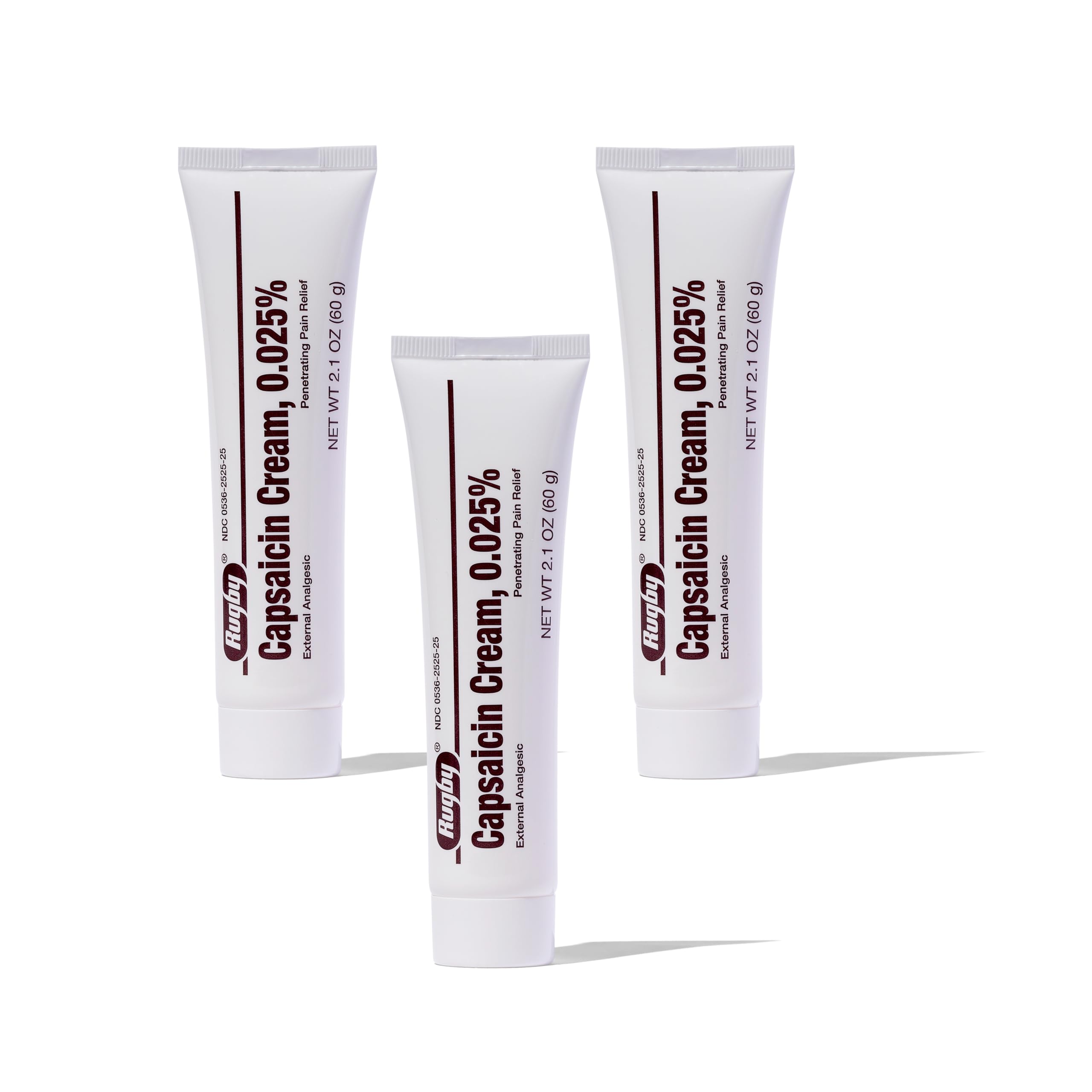 Rugby Laboratories crema capsaicina 0.025% en bote de 60 g para alivio localizado