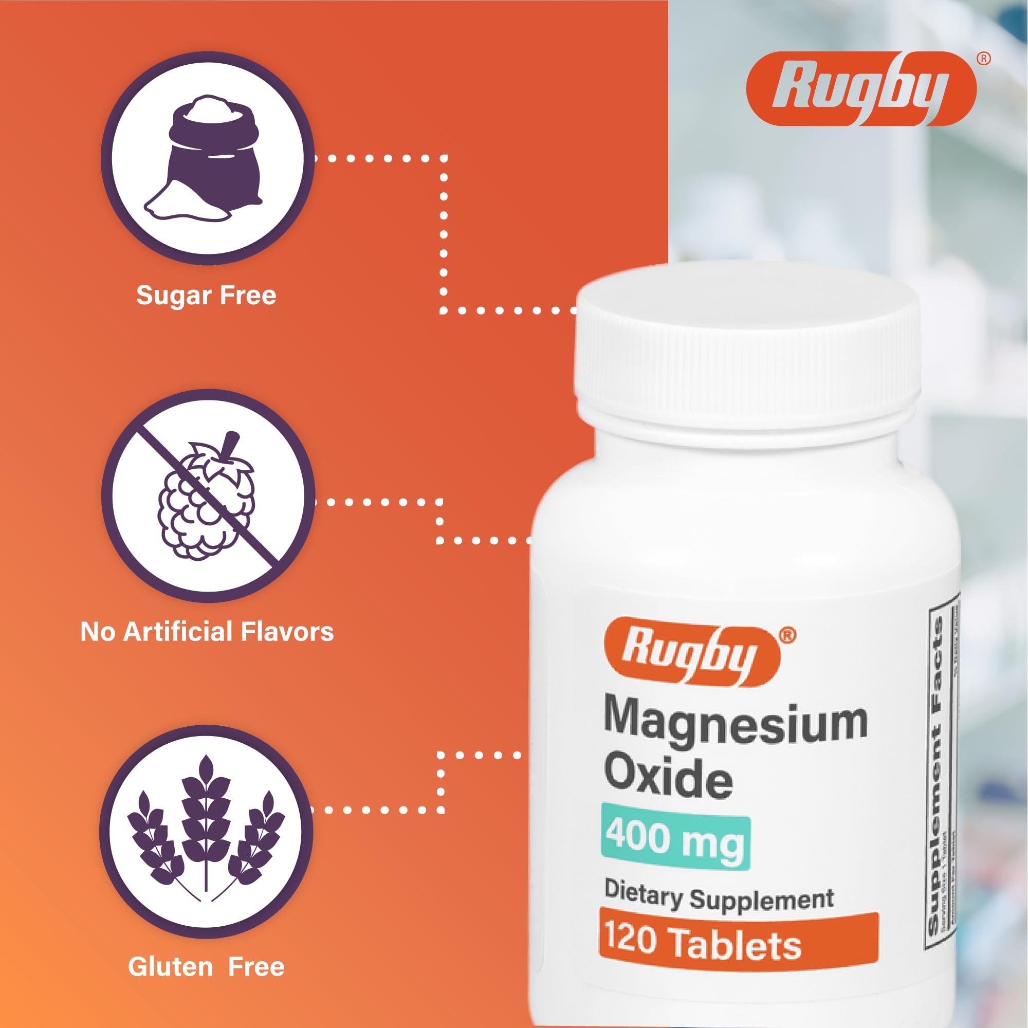 Rugby tabletas magnesio 241 mg por dosis.