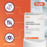 Parche Rugby lidocaína para dosis máximas con uso controlado.