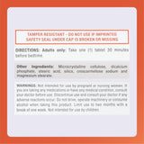 Rugby Melatonina 5 mg: tapa protectora para mantener la frescura.