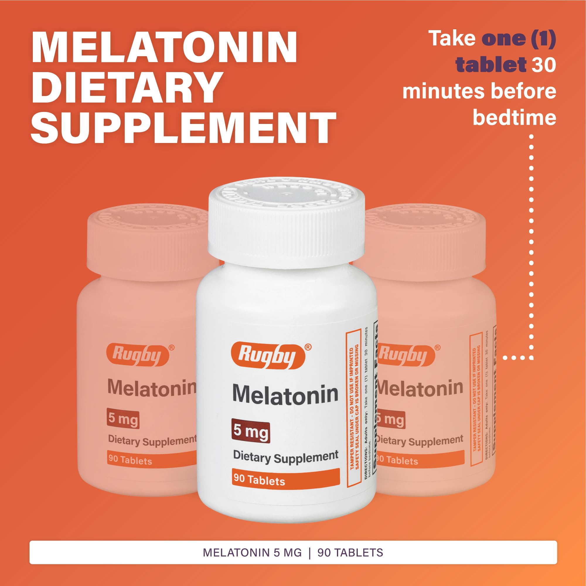 Rugby Melatonina 5 mg: dosis recomendada para relajarte antes de dormir.