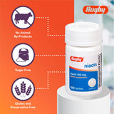 Rugby Niacina 100 mg, uso diario recomendado para consumo cotidiano.