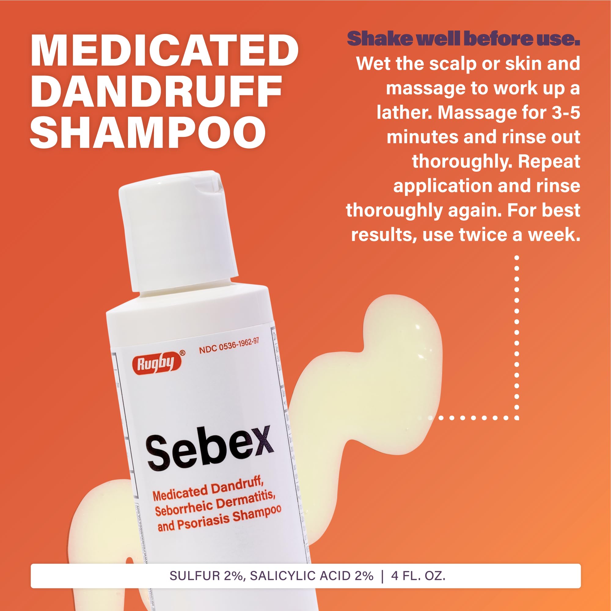 Rugby Sebex Shampoo cabello mojado para lavado uniforme
