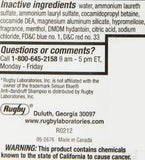 Rugby Selenium Shampoo: uso diario recomendado para cuidado continuo del cuero cabelludo.