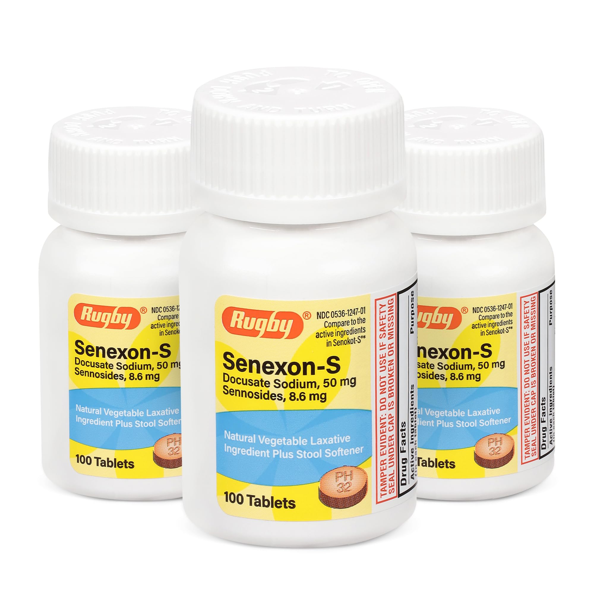 Rugby Senexon-S, tabletas para alivio suave del estreñimiento.
