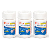 Rugby Meclizina 25 mg, empaque 3 pack, para mareos de viaje.