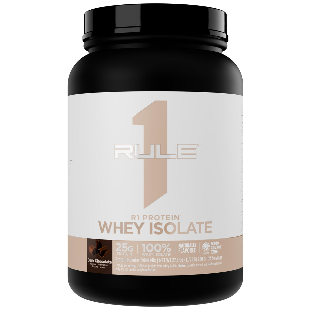 Rule 1 Proteins R1 proteína suero aislada, sabor natural, batido limpio.