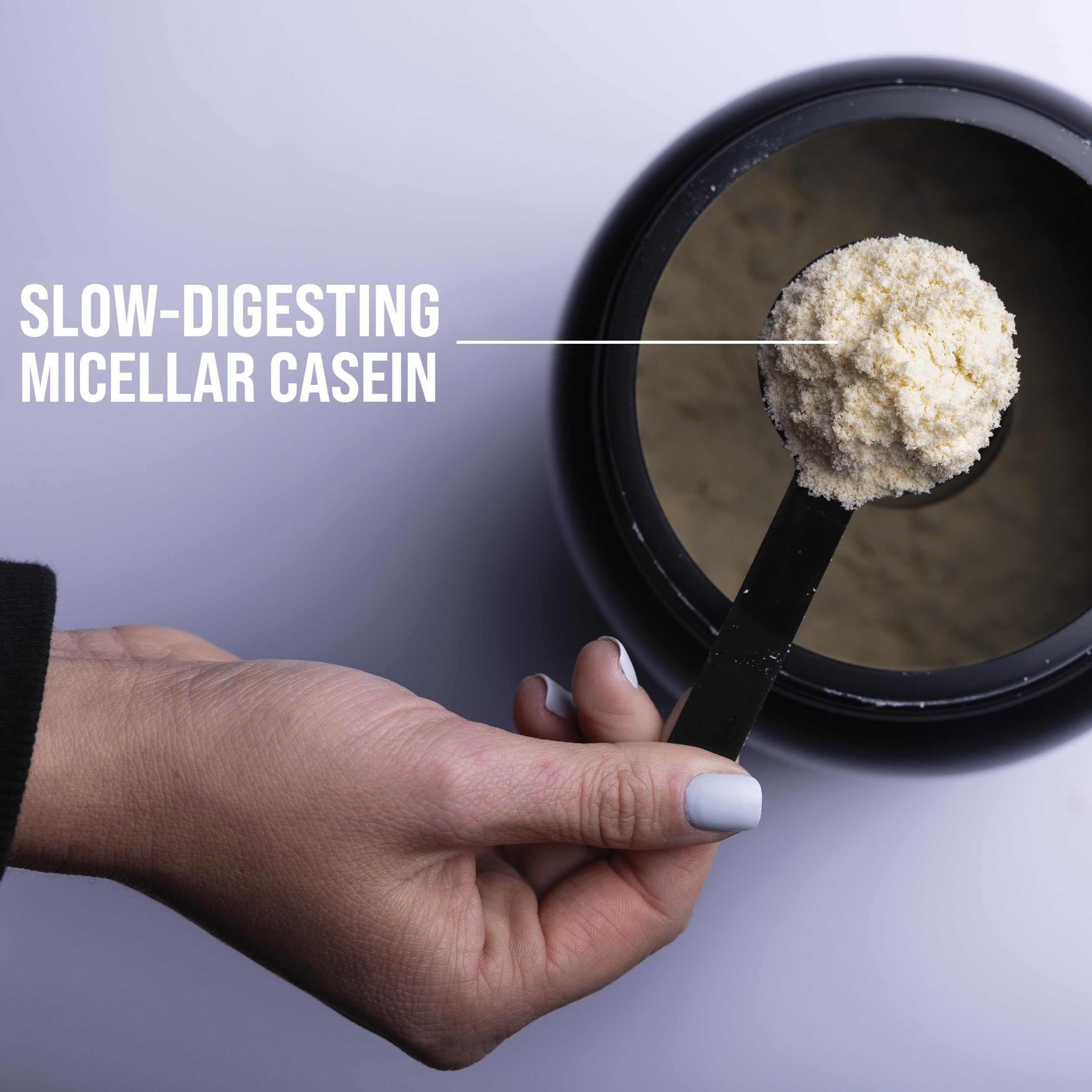 Rule 1 Proteins Casein Protein: batidos fáciles con agua fría.