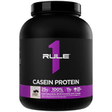 Rule 1 Proteins Caseina, pote de 4 lb listo para uso nocturno.