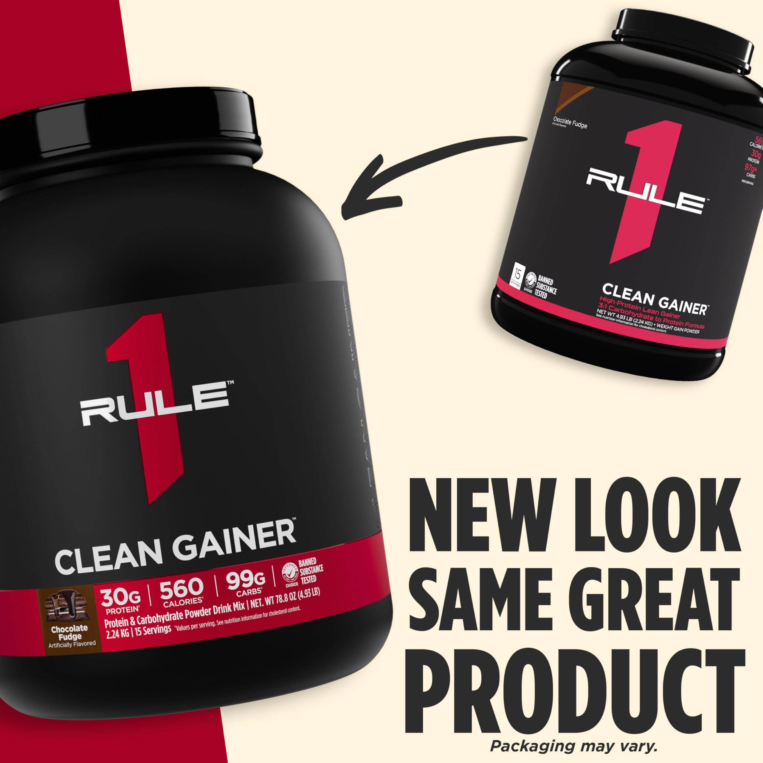 Rule 1 Proteins Clean Gainer batido con fruta, post-entrenamiento
