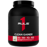 Rule 1 Proteins Clean Gainer envase vainilla listo para una toma rápida