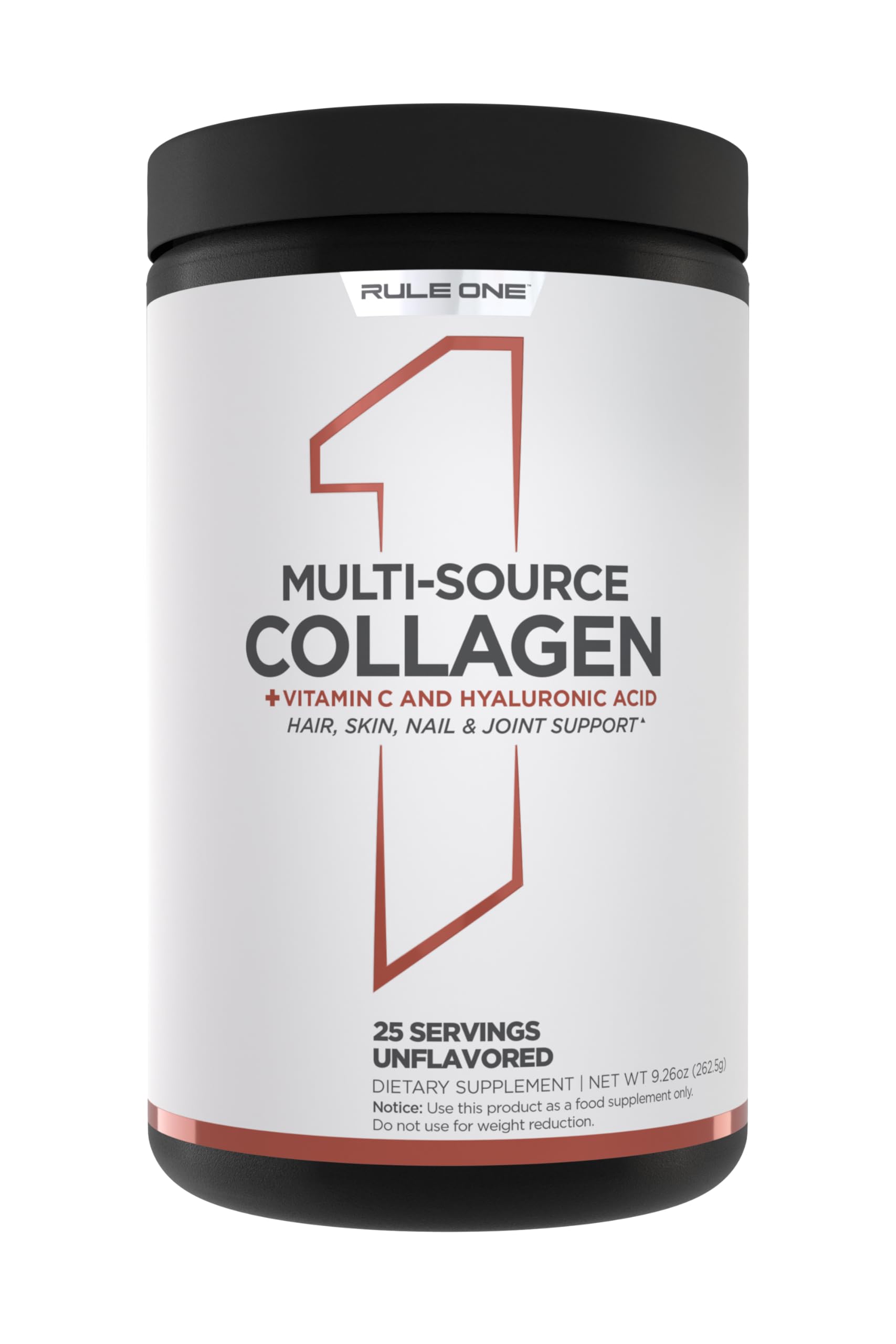 Rule 1 Proteins Colágeno Multi-Fuentes con fuentes variadas para soporte de cabello, piel y uñas