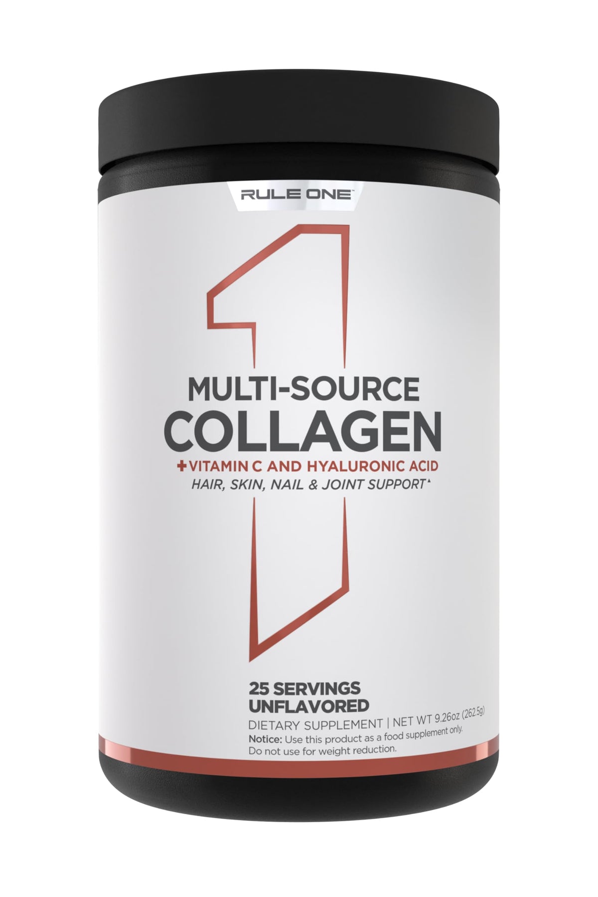 Rule 1 Proteins Colágeno Multi-Fuentes con fuentes variadas para soporte de cabello, piel y uñas