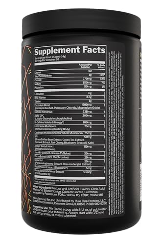 Rule 1 Proteins preLIFT, porción medidora visible para usar durante entrenamientos