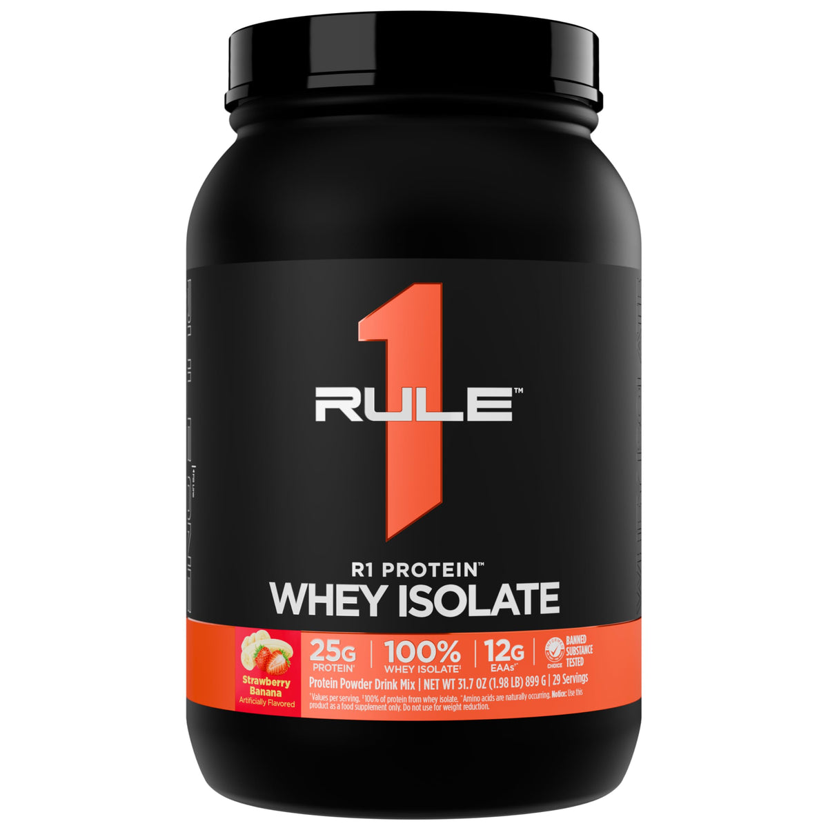 Rule 1 Proteins Aislado de Suero en empaque, proteína pura para recuperación.