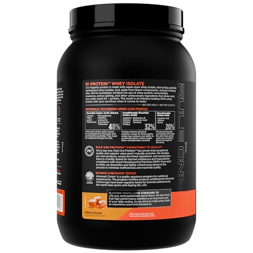 Etiqueta certificada de Rule 1 Proteins para tranquilidad y seguridad.