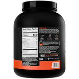 Etiqueta de R1 Protein Whey Isolate con información clara para plan de alimentación.