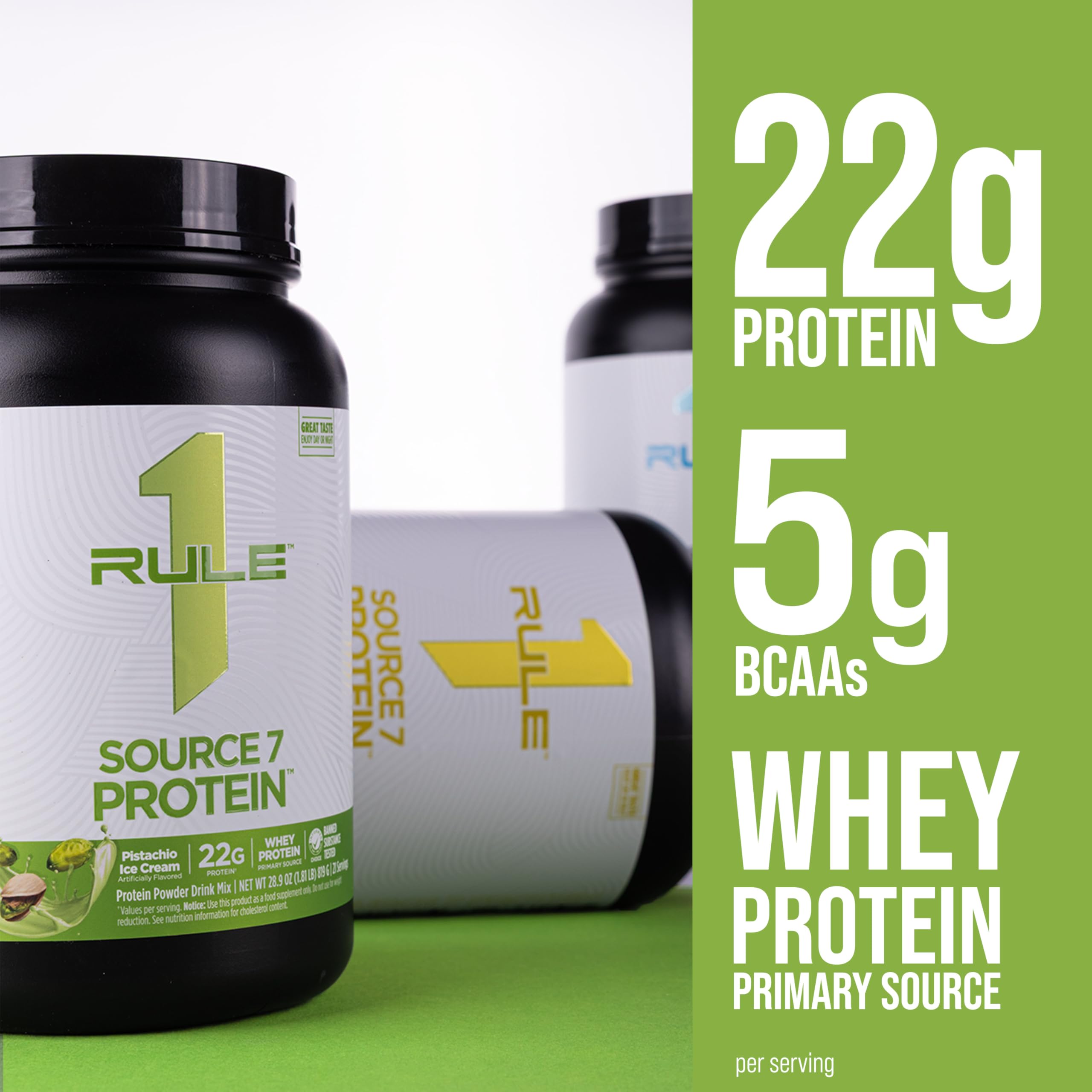 Rule 1 Proteins Source 7 Protein, fabricación limpia en EE. UU., seguridad y calidad.