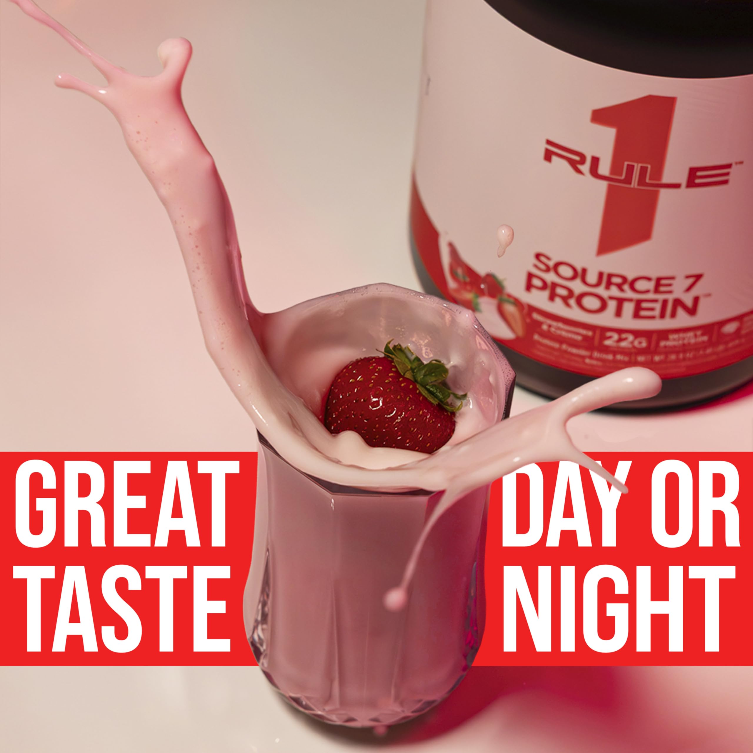 Rule 1 Proteins Source 7 Protein, snack entre comidas, textura cremosa para placer saludable.