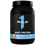 Rule 1 Proteins Whey Protein 24 g, porcion cafe mocha, ideal para empezar el dia con proteina.