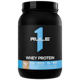 Rule 1 Proteins Whey Protein envasado 2 lb para almacenamiento cómodo