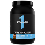 Rule 1 Proteins Whey Protein en empaque de 2 libras, ideal para almacenar y usar diariamente