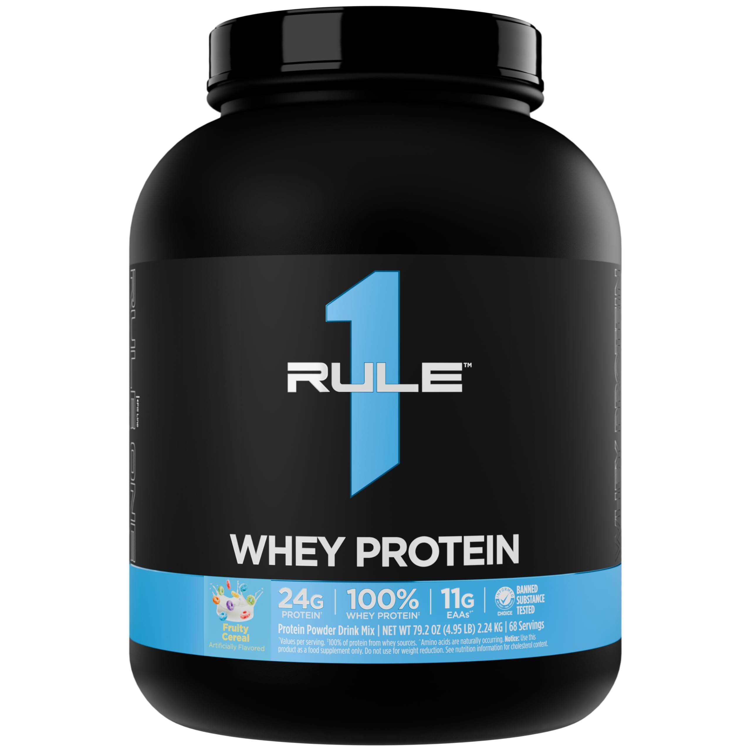 Rule 1 Proteins Whey Protein, tubo 5 libras para consumo proteico diario