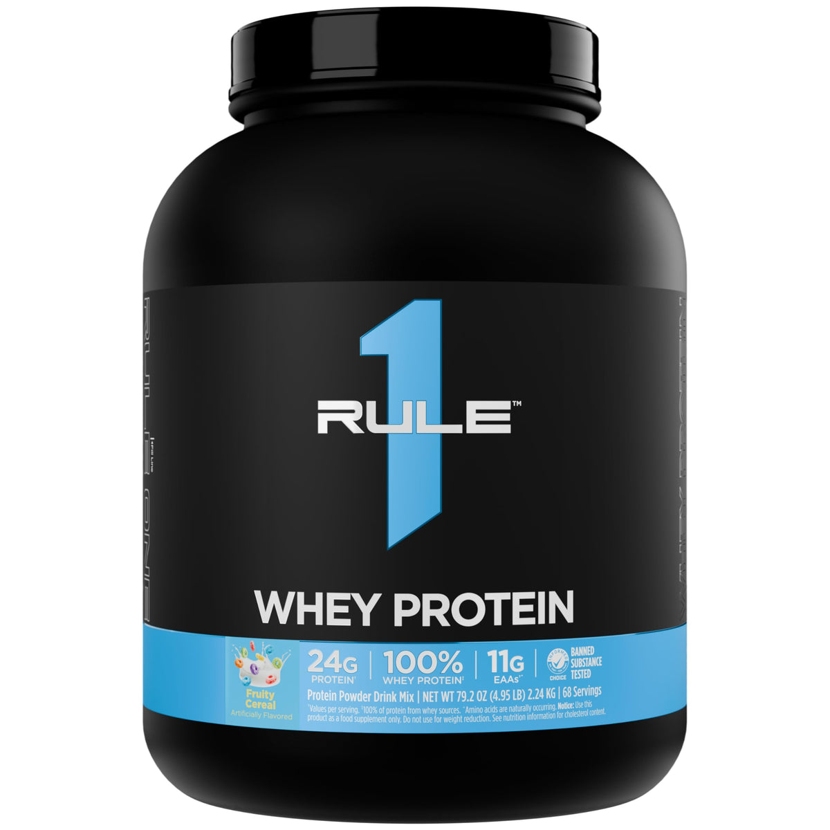 Rule 1 Proteins Whey Protein, tubo 5 libras para consumo proteico diario