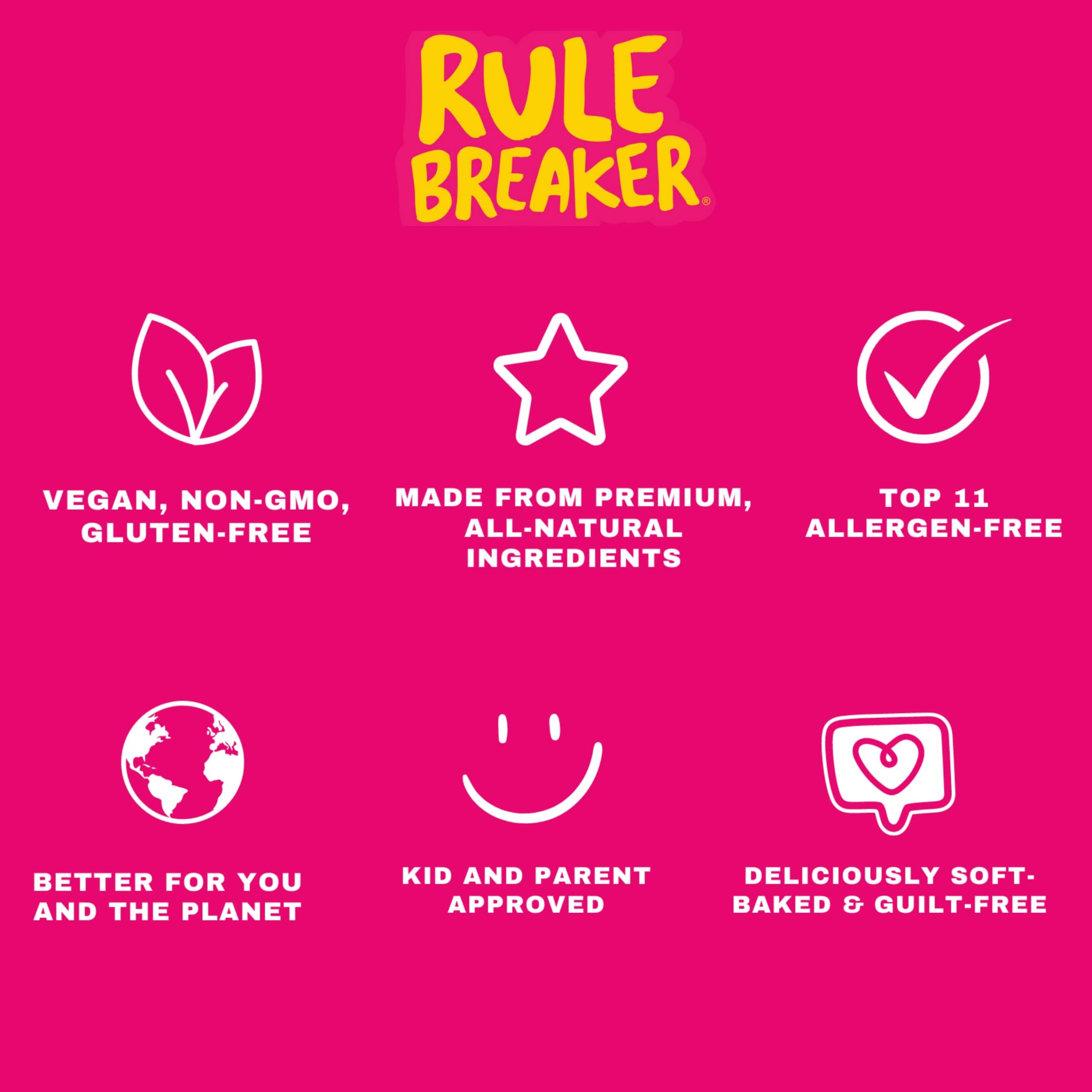 Rule Breaker galletas envase individual para llevar.