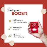 Run Gum cafeína-taurina, primer plano para energía en entrenamientos