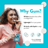 Run Gum cafeina-taurina-vitaminas para mayor alerta