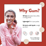Run Gum sin azúcar, calorías cero, opción energética limpia
