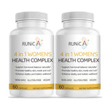 RUNICA 4en1 cápsulas para equilibrio hormonal y comodidad diaria.