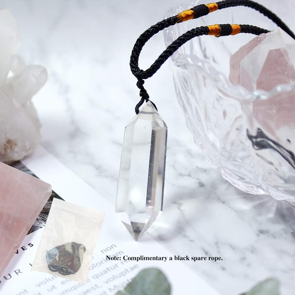 Runyangshi collar cristal claridad, energía positiva para el día
