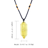 Runyangshi colgante de cuarzo natural 6 facetas para equilibrio de chakra