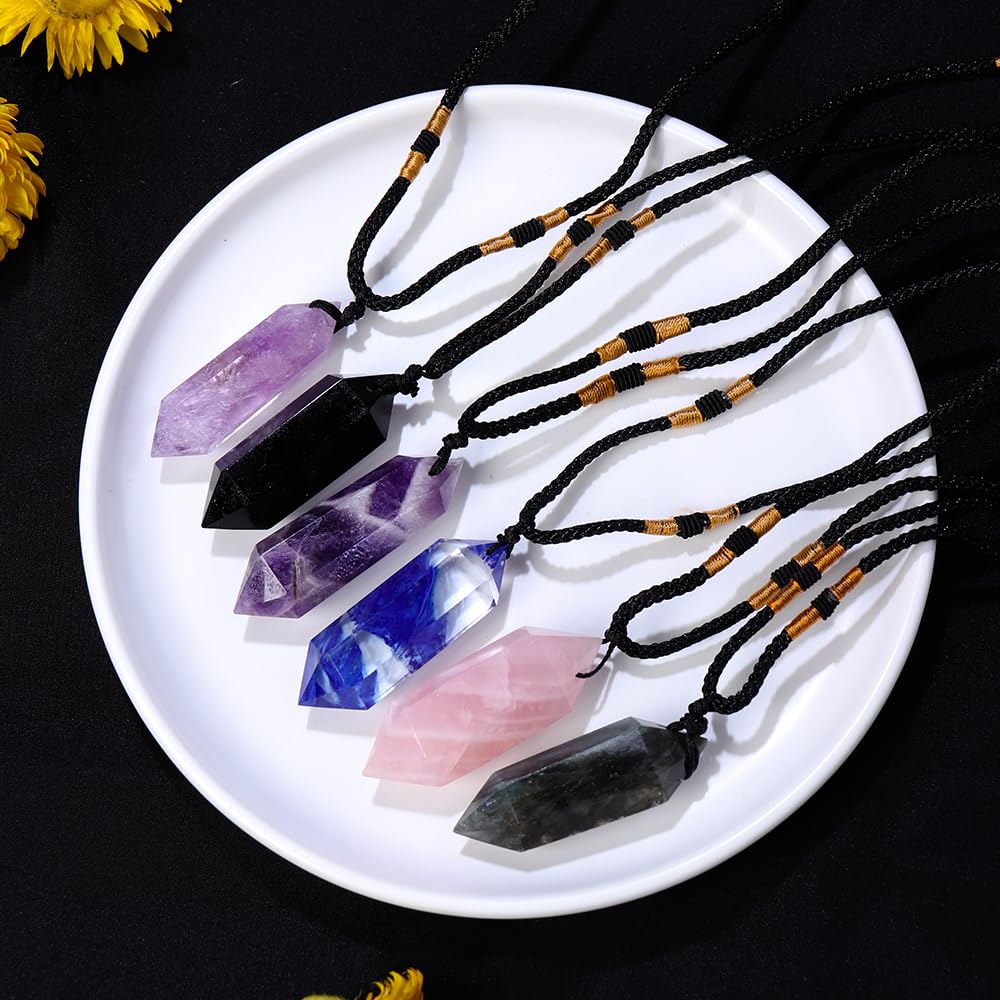 Runyangshi cristal seis facetas, diseño chakra, elegancia para cualquier ocasión.