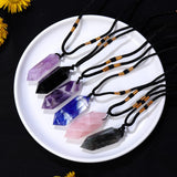 Runyangshi cristal seis facetas, diseño chakra, elegancia para cualquier ocasión.