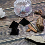 Runyangshi obsidiana negra pirámide para decoración del hogar