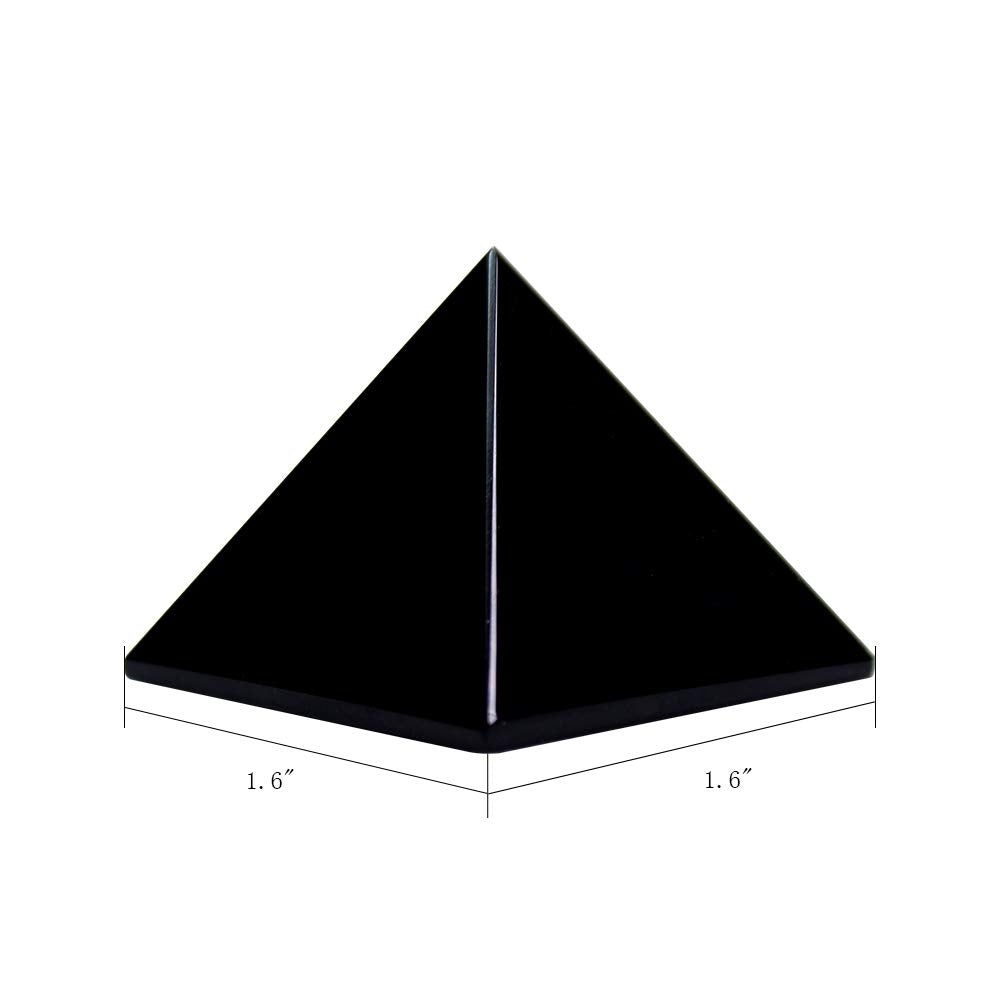 Runyangshi pirámide de obsidiana negra, detalle de superficie y acabado