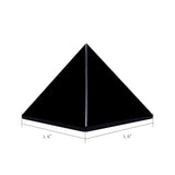 Runyangshi pirámide de obsidiana negra, detalle de superficie y acabado