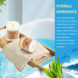 Ambiente hogareño relajante con vela RUOJAS estilo spa